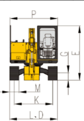 7.8ton Road Construction Machine 3.3L Displacement Mini Crawler Excavator TE908